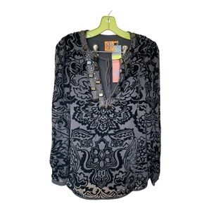 Tory Burch Black Auden Tunic Size 4 (NWT)